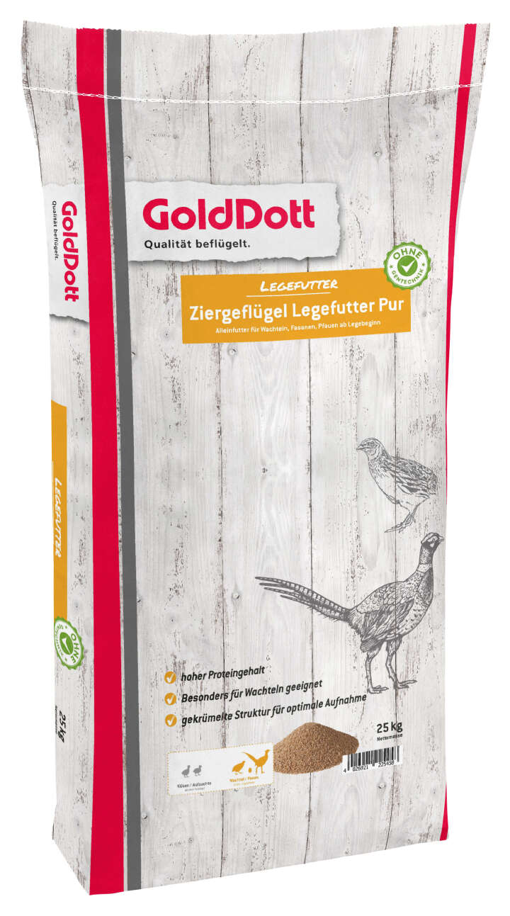 Golddott Ziergeflügel Legefutter Pur